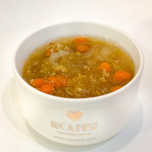 Concentrated Freshly Cooked Bird Nest With Relaxing Osmanthus With Wolfberries 凉爽桂花和枸杞